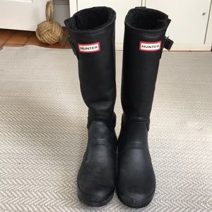 Hunter shearling lined boots